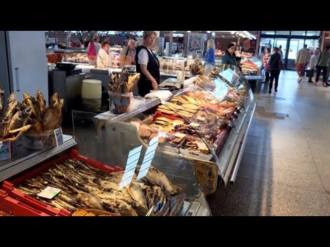 Видео: Цены на рыбу и рыбные изделия 2025 год. Центральный Рижский рынок Рыбный рай в сердце Риги . Латвия.