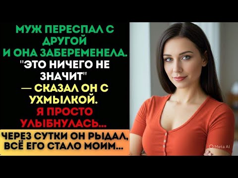 Видео: «Это ничего не значит», — усмехнулся муж. Через сутки он рыдал, всё его стало моим...