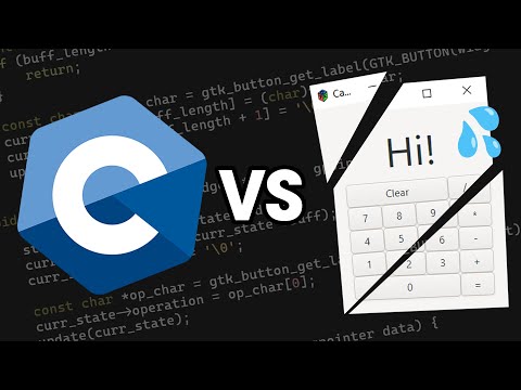 Видео: Вот почему не стоит создавать графические интерфейсы на языке C.