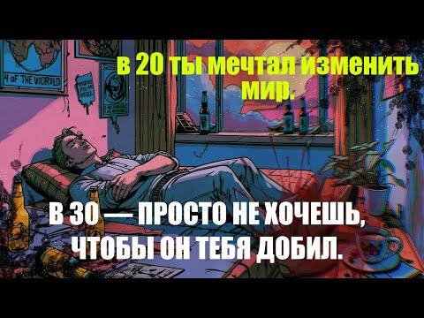 Видео: В 20 ты мечтал изменить мир. В 30 — просто не хочешь, чтобы он тебя добил.