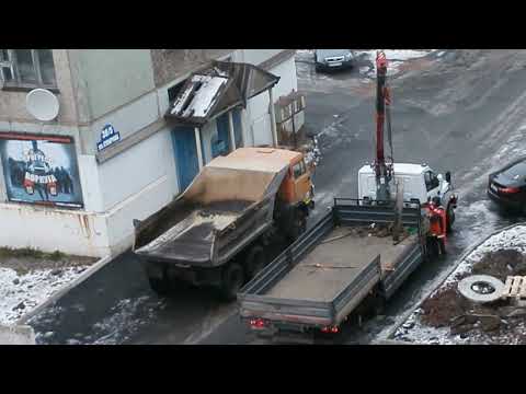 Видео: Работы во дворе 307