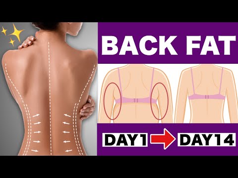 Видео: Как навсегда избавиться от ЖИРА НА СПИНЕ И БЮСТГАЛЬТЕРА | 8 МИН. Упражнение стоя