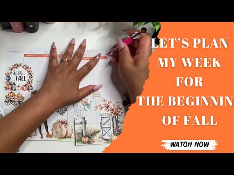 Видео: Давайте спланируем мою неделю на начало осени