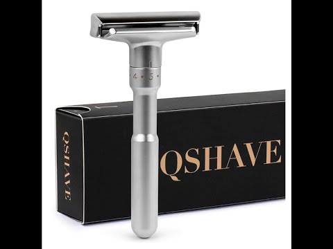 Видео: QShave - Регулируемая Безопасная Бритва. Перебрив с лезвием Wilkinson Sword | HomeLike Shaving