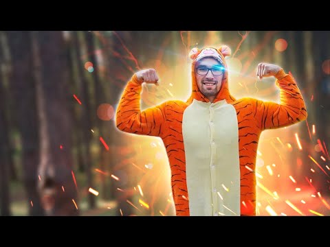 Видео: Утренняя зарядка с Тигром,  гимнастика для детей и взрослых