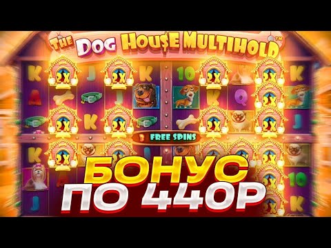 Видео: ПОЙМАЛ БОНУС ПО 440Р В DOG HOUSE MULTIHOLD! ЗАНОС ДОГ ХАУС