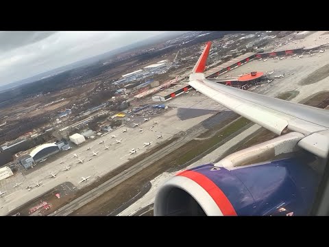 Видео: Турбулентный взлёт A321 Аэрофлота из Шереметьево