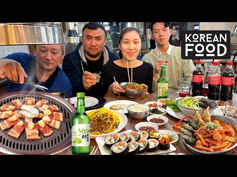 Видео: КОРЕЙСКАЯ УЛИЧНАЯ ЕДА В РЕСТОРАНЕ ASIAN BBQ В АЛМАТЫ ЖАРИМ МЯСО ПЬЕМ СОДЖУ, KOREAN STREET FOOD