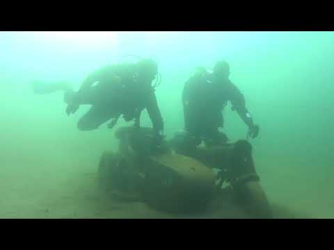 Видео: Подводные реки янтарного карьера