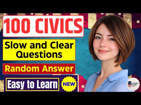Видео: Вопросы и ответы по основам гражданства USCIS 100 (выборочно) для подготовки к собеседованию на п...