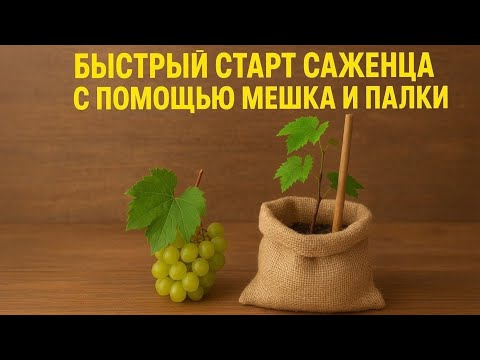 Видео: Посадка саженцев винограда и активация грибного реактора в почве с помощью кефира. 😅🍇💯