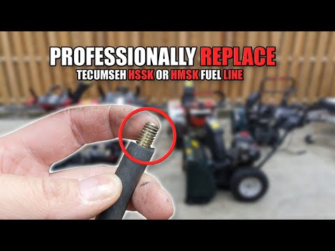 Видео: Как легко заменить топливопровод и линию подкачки на любом двигателе снегоочистителя Tecumseh HSS...