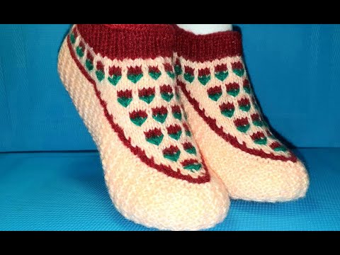 Видео: #409 ТАПОЧКИ СПИЦАМИ "ЦВЕТОЧНАЯ ПОЛЯНА".ИНТЕРЕСНЫЙ СПОСОБ  ВЯЗАНИЯ НОСИКА . МАСТЕР КЛАСС.