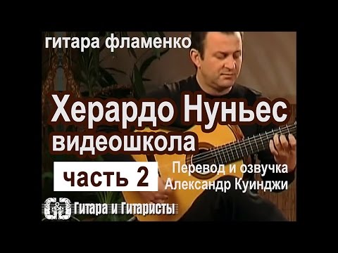 Видео: Испанская гитара фламенко. Херардо Нуньес  ВидеоШкола. Не ДиДюЛя. 2 ч