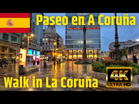 Видео: PASEO EN A CORUÑA 2023 | WALK IN LA CORUÑA 2023| ПРОГУЛКА ПО ЛА КОРУНЬЕ 2023 | 4K