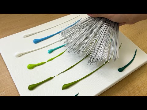 Видео: Живопись луга диких цветов / Техника акриловой живописи