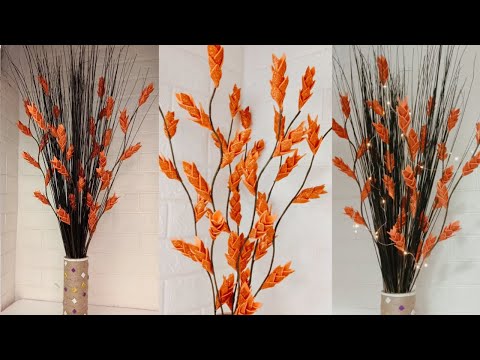 Видео: Новый дизайн цветов с использованием палочек от метел и глиттера || Угловые цветы