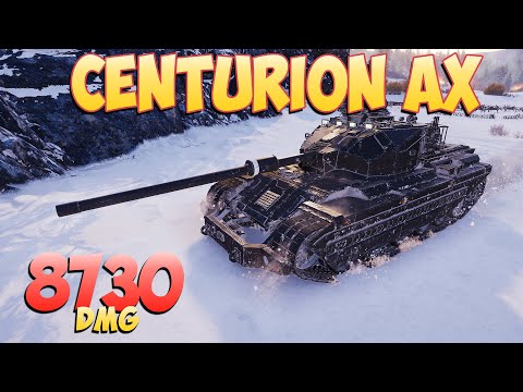 Видео: Centurion AX • Споткнулся в конце! - 5 Фрагов 8.7K Урона • Мир Танков