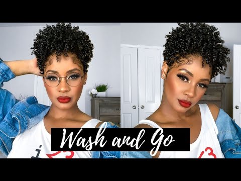 Видео: Wash and Go | Чёткие, блестящие локоны для коротких натуральных волос типа 4