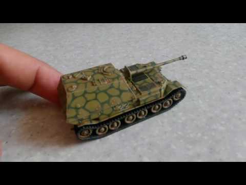 Видео: Покраска модели Ferdinand 1:100 от Звезды часть 2