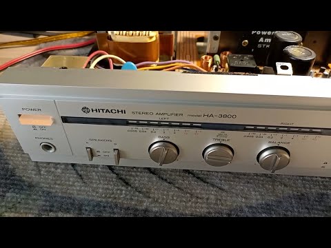 Видео: HITACHi HA-3800 стерео усилитель звука