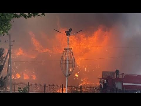 Видео: Пожар ресторана Яккасарой Темурмалик в Худжанде информацию об пожаре читать в описании. Сухтор.