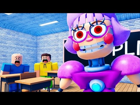 Видео: Побег от училки ФНАФ аниматроники в ROBLOX! УЧИЛКА ПРОТИВ ДЕНИСА И ПАПЫ из ФНАФ