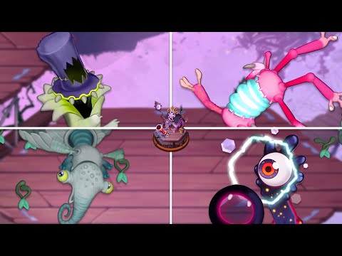 Видео: Paironormal Carnival Wave 1 — Все звуки и анимации монстров (Мои поющие монстры)