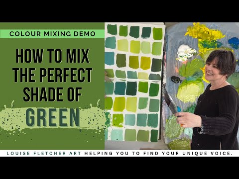 Видео: Как получить идеальный оттенок зеленого: демонстрация смешивания цветов