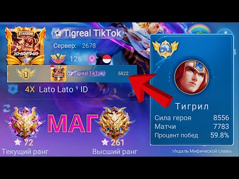 Видео: ТОП 1 МИРА ТИГРИЛ ТВОРИТ ЧУДЕСА / MOBILE LEGENDS