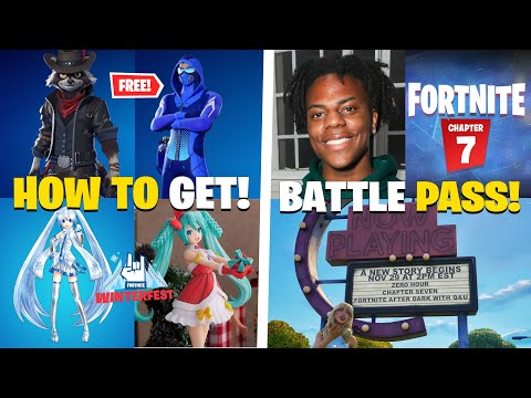 Видео: Как получить 2 БЕСПЛАТНЫХ скина Fortnite! (Winterfest Hatsune Miku, CH7 SPEED Battle Pass)