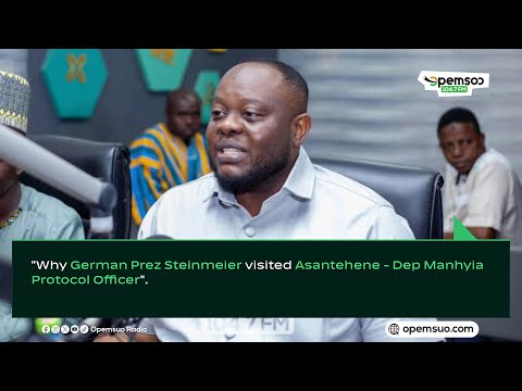 Видео: Почему президент Германии Штайнмайер посетил Асантехене - сотрудник протокола Депа Манхии