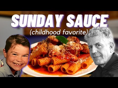 Видео: Воскресный соус из моего детства | Назад к Бурдену E44