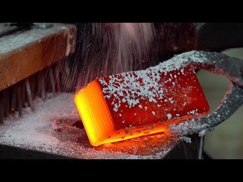 Видео: процесс изготовления дамасского ножа. Главный мастер ножей ручной работы в Корее.
