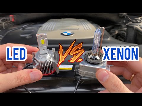 Видео: Led VS Xenon 🚘 D1S Led вместо Ксенона | LED Canbus D1S, D2S, D3S, D4S, D5S, D8S, 35W