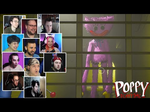 Видео: Реакция Летсплейщиков на Киси Миси в Poppy Playtime Chapter 2