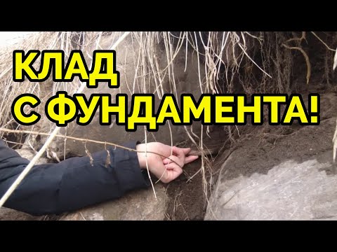 Видео: Поиск клада и монет с глубинным металлоискателем Рекс Ленд Крафт на шурфе фундамента!
