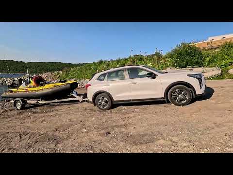 Видео: Haval Jolion 2024 4wd вытягиваю лодку.