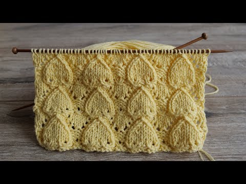 Видео: Узор «Сердечки» спицами | «Hearts» knitting pattern | Desen «Kalpler» örgü