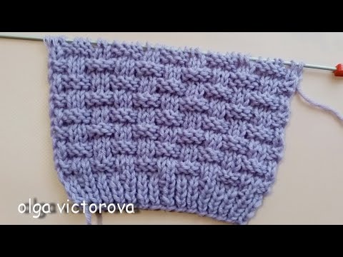 Видео: МОЙ НОВЫЙ ШАХМАТНЫЙ ФАВОРИТ Рельефный узор спицами  960 Вязание Узоры спицами