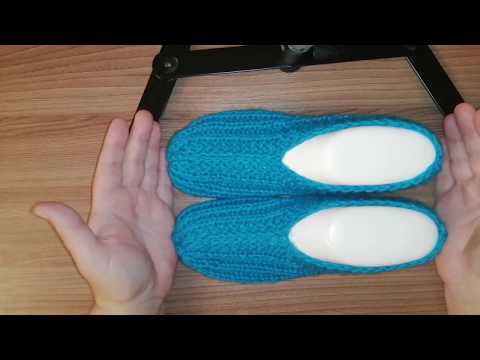 Видео: следки для мальчика на двух спицах