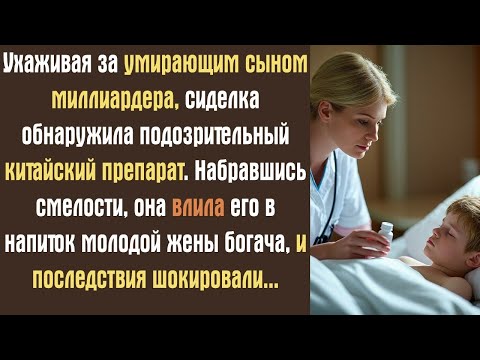 Видео: Ухаживая за умирающим сыном миллиардера, сиделка обнаружила подозрительный китайский препарат.