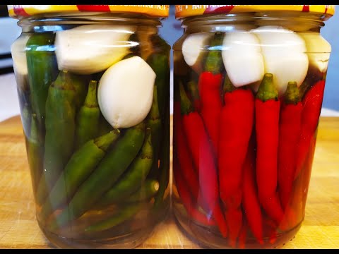 Видео: Маринованный тайский перец с чесноком