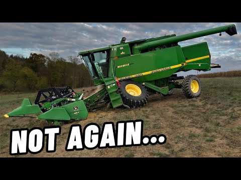 Видео: Это случилось СНОВА… У комбайна John Deere 9510 сломался передний мост!