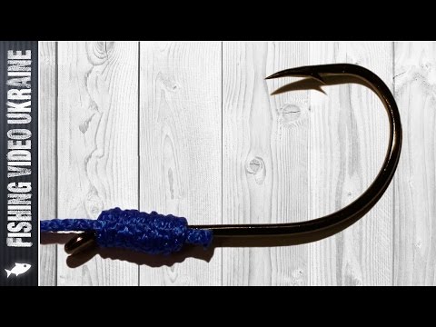 Видео: Как привязать крючок с лопаткой? Узел "Накидная петля" (Common snell) HD