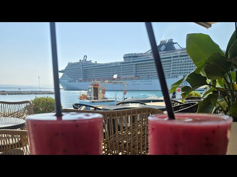 Видео: MSC Fantasia. Катаколон - третий порт.