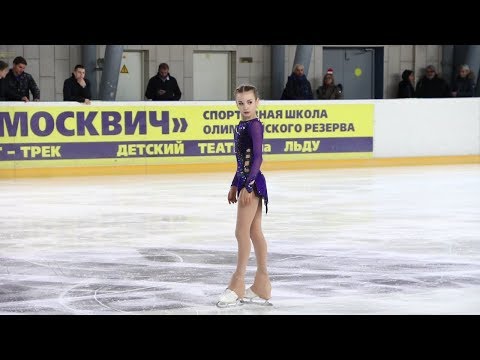 Видео: Дарья Усачёва, ПП (Daria Usacheva, FS), старшие, Первенство Москвы младшего возраста 2019