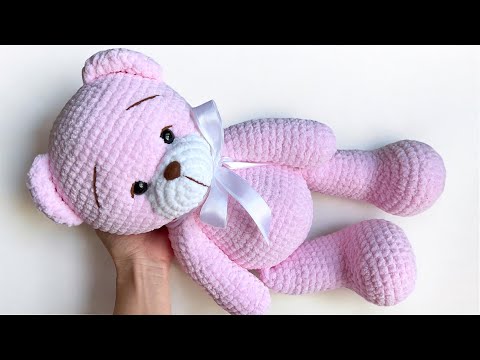 Видео: 500 лайков на видео по вязанию такого медвежонка 💞 