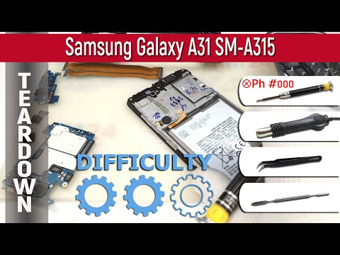 Видео: Как разобрать 📱 Samsung Galaxy A31 SM-A315 Разборка и ремонт