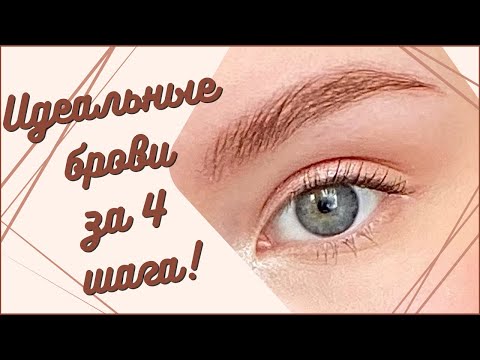 Видео: ИДЕАЛЬНЫЕ НАТУРАЛЬНЫЕ БРОВИ ЗА 4 ШАГА🤎
